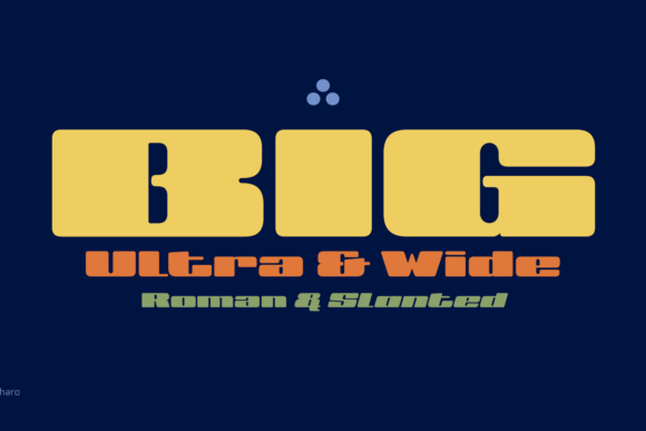 Big Ultra Wide Font for Bold Branding