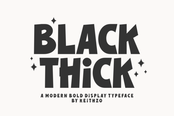 Black Thick Font for Bold Branding