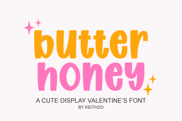 Butter Honey Display Typeface for Handmade Product Design