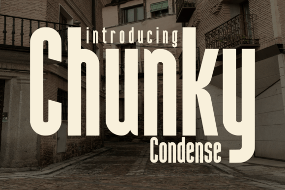 Chunky Condense Display Font for Maximum Visual Impact