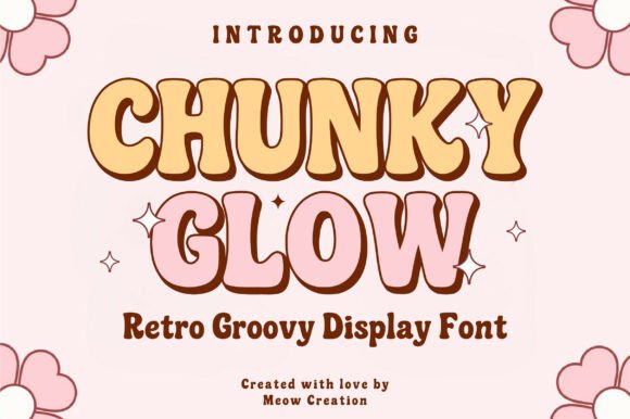 Chunky Glow: A Retro Display Font for Bold Campaign Visuals
