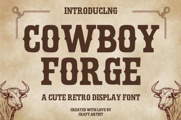 Cowboy Forge: A Western Display Font Built for Bold Campaigns