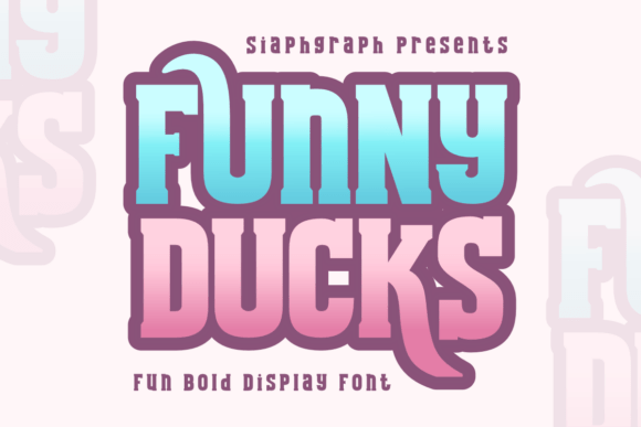 Funny Ducks: A Bold Display Font for Playful Editorial Design