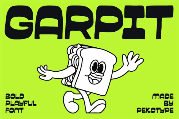 Garpit: A Bold Reverse-Contrast Display Font for Digital Branding