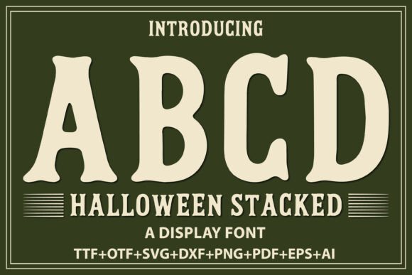 Halloween Stacked Font
