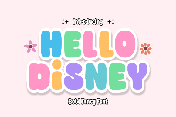 Hello Disney: A Playful Display Font for Small Business Branding