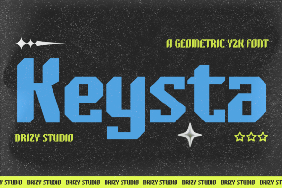 Keysta – Y2K Geometric Font