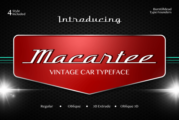 Macartee: A Bold Vintage Display Font for Digital Branding