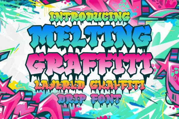 Melting Graffiti Font