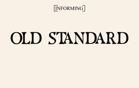 Old Standard Font for Bold Campaigns