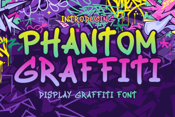 Phantom Graffiti Display Font for Bold Editorial Design and Publication Branding