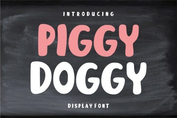 Piggy Doggy Font for Creative Campaigns
