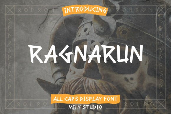 Ragnarun: A Bold Nordic Display Font for Editorial Design