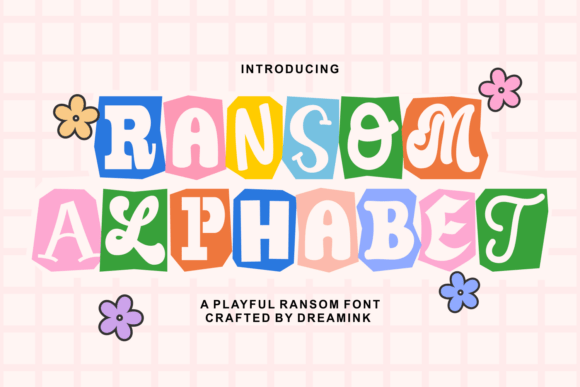 Ransom Alphabet: A Display Font for Vintage Editorial Design