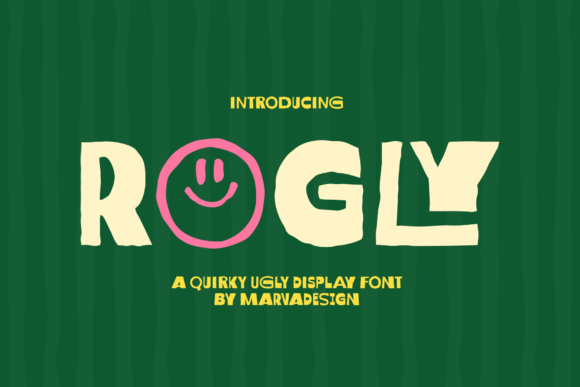 Rogly: A Hand-Crafted Display Font for Bold Digital Storytelling
