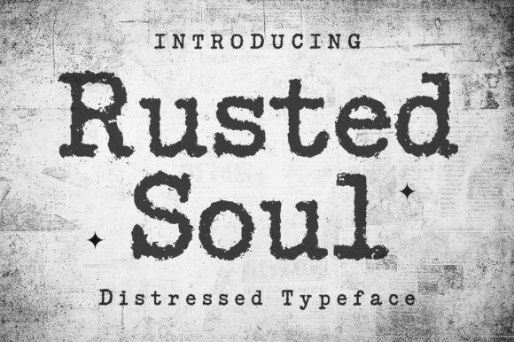 Rusted Soul: A Distressed Display Font for Bold Branding
