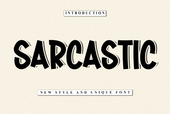 Sarcastic Font: Bold and Playful