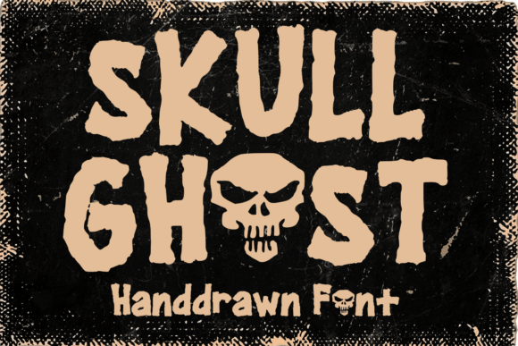 Skull Ghost Font for Creative Makers
