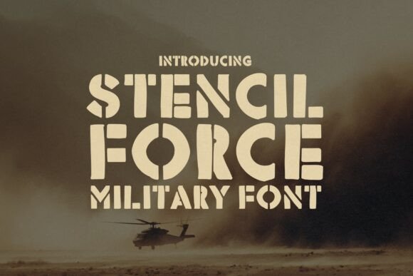 Stencil Force Font for Bold Branding