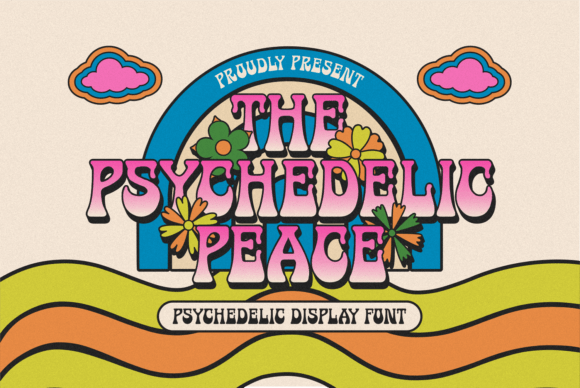The Psychedelic Peace: A Retro Display Font for Small Business Branding