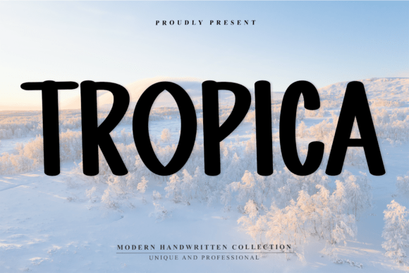 Tropica Handwritten Font for Small Business Branding