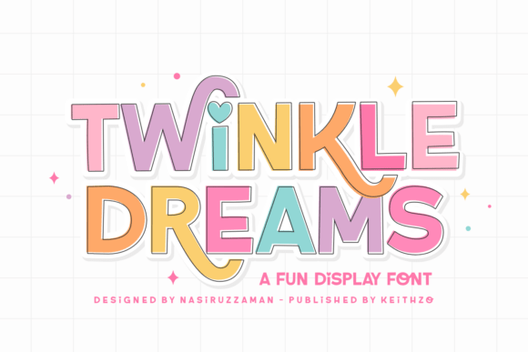 Twinkle Dreams: A Playful Display Font for Holiday and Children’s Branding