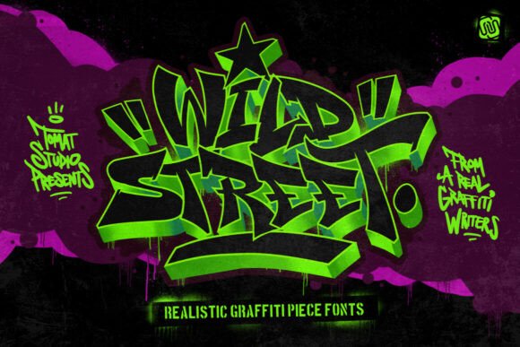 Wildstreet: A Graffiti Display Font for Bold Urban Branding